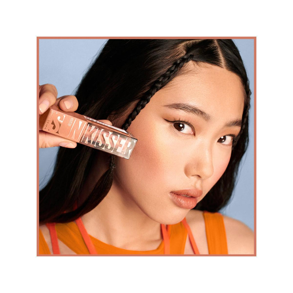 Maybelline New York Sunkisser Liquid Blush 05 Blazing - Long-Lasting Natural-Looking Flush for Cheeks