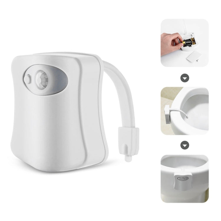 Motion Activated Toilet Nightlight, LED Toilet Light Bathroom Washroom