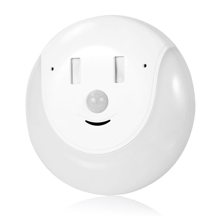 USB Charging Light & Human Body Sensing Control Smile Magnetic Night Light(Cold White Light)