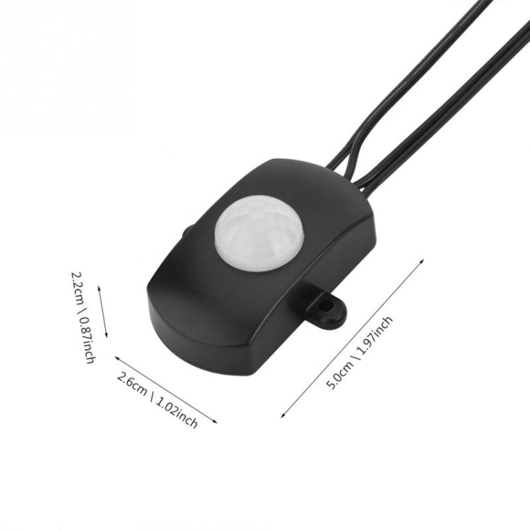 DC 5V/12V/24V USB Body Infrared PIR Motion Sensor Switch Human Motion Sensor Detector Switch For LED Light Strip(White)
