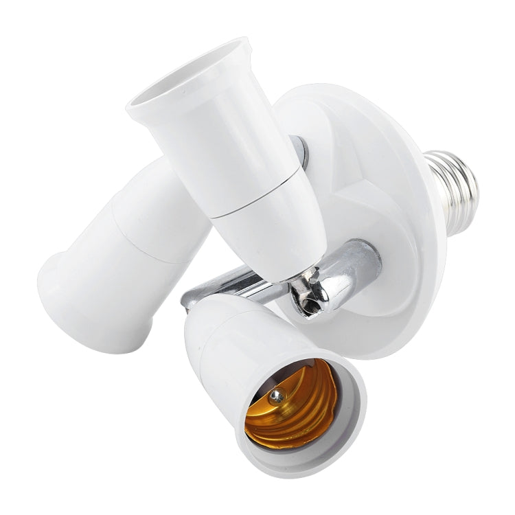 E27 to E27 Splitter Adjustable LED Light Bulb Holder Adapter Converter Socket Light Bulb Holder, type:2 In 1
