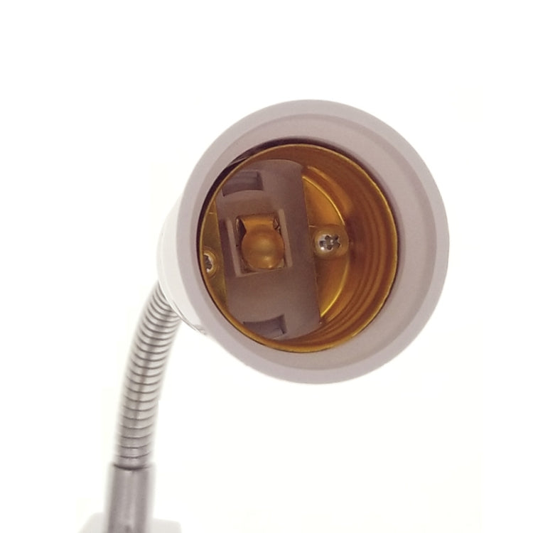 20CM AC 110-220V 6A E27 Bulb Holder Flexible Extension Converter Switch Adapter Socket(EU plug)