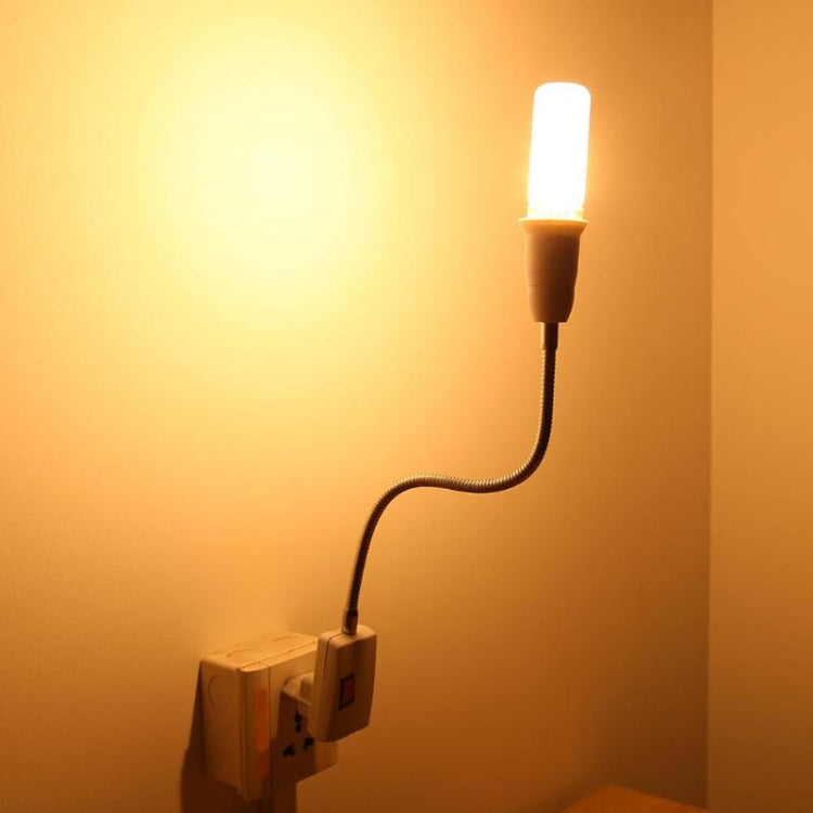 20CM AC 110-220V 6A E27 Bulb Holder Flexible Extension Converter Switch Adapter Socket(EU plug)