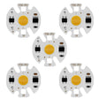 5 PCS COB LED Light Chip AC 220V LED Bulb Light Intelligent IC Driver Bulb Light DIY Spotlight Downlight Chip Outdoor Flood Light(5W（warm white）)