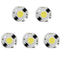 5 pcs COB LED Light Chip AC 220V LED Bulb Light Intelligent IC Driver Bulb Light DIY Spotlight Downlight Chip Outdoor Flood Light(3W(warm white))