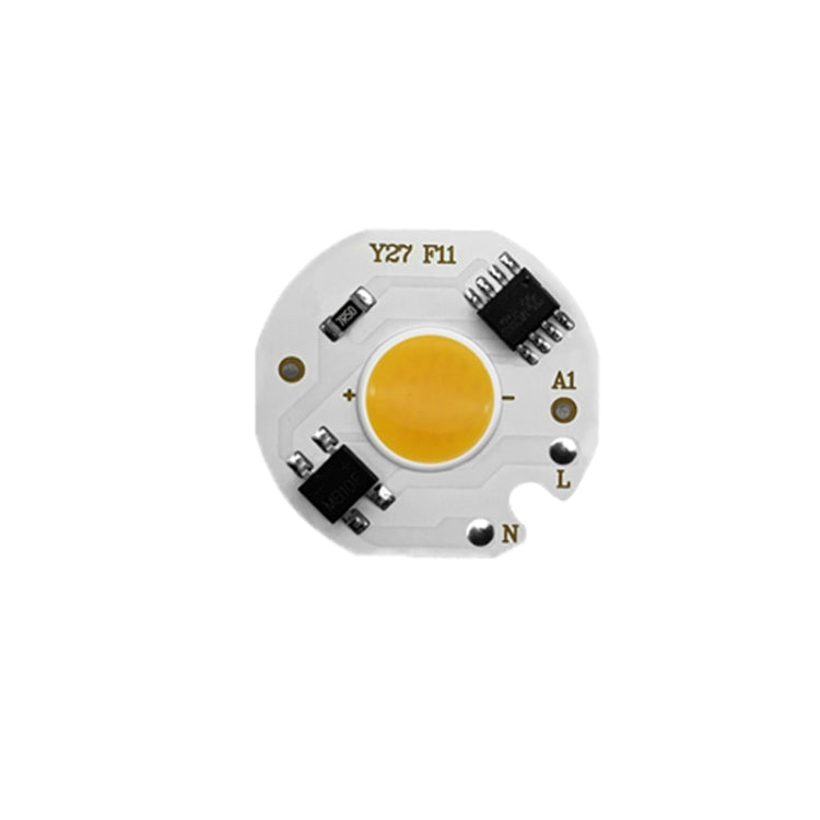 5 pcs COB LED Light Chip AC 220V LED Bulb Light Intelligent IC Driver Bulb Light DIY Spotlight Downlight Chip Outdoor Flood Light(10W(cold white))