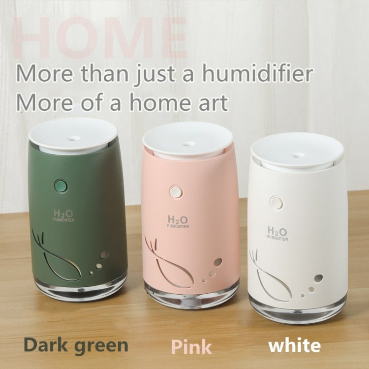 Concise Fish Pattern Mini Home Mute Bedroom Student Dormitory Office Portable USB Wireless Durable Humidifier(Red)