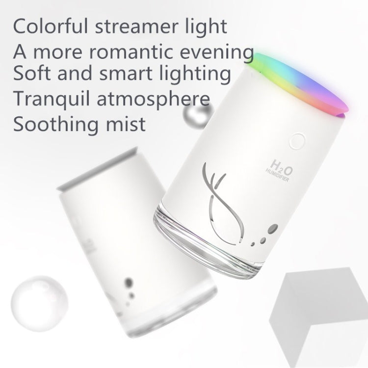 Concise Fish Pattern Mini Home Mute Bedroom Student Dormitory Office Portable USB Wireless Durable Humidifier(Red)