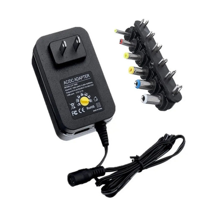 3V 4.5V 5V 6V 7.5V 9V 12V 2A 2.5A AC DC Adapter Adjustable Power Adapter Universal Charger Power Supply 30W(EU Plug)