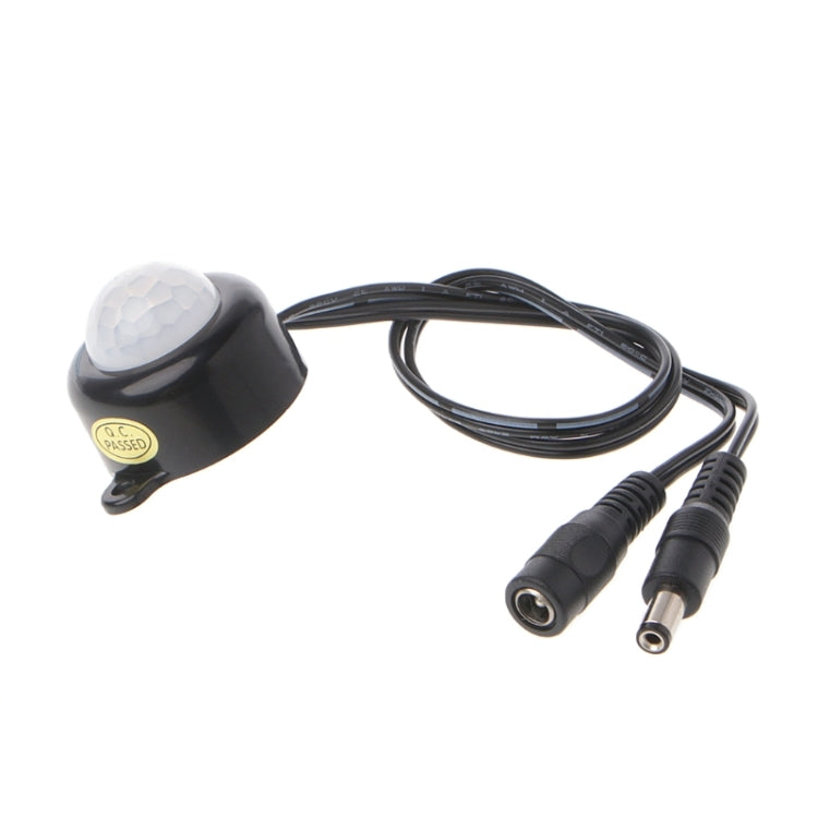 DC 5-24V/5A With Plug for LED Light Bar Human Body Infrared PIR Motion Sensor Switch(Black)