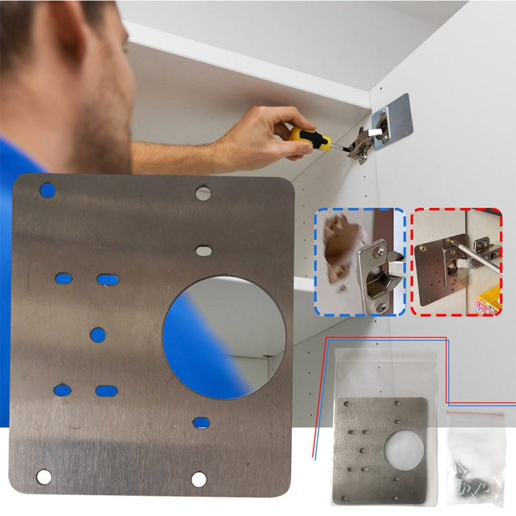 Hinge Repair Plate Cabinet Stainless Steel Hinge Repair Plate