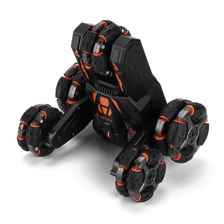 MoFun Five-wheeled Stunt Car 360-degree Swing Arm 2.4G Multifunctional RC Car, Specifications:Single(Black)