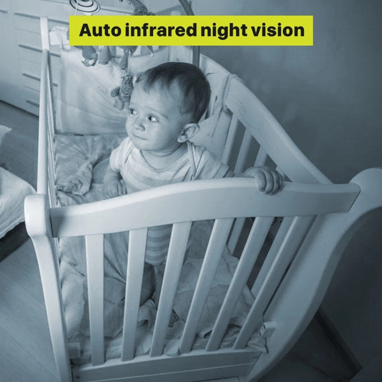 SM650 Wireless Video Baby Camera Intercom Night Vision Temperature Monitoring Cam(UK Plug)