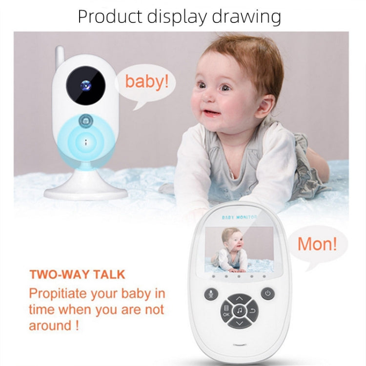ZR302 2.4GHz Digital Video Smart Baby Monitor Night Vision Camera, Music Player, Two Way Intercom Function(EU Plug)