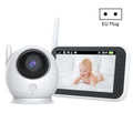 ABM100 4.3 inch Wireless Video Color Night Vision Baby Monitor 360-Degree Security Camera(EU Plug)