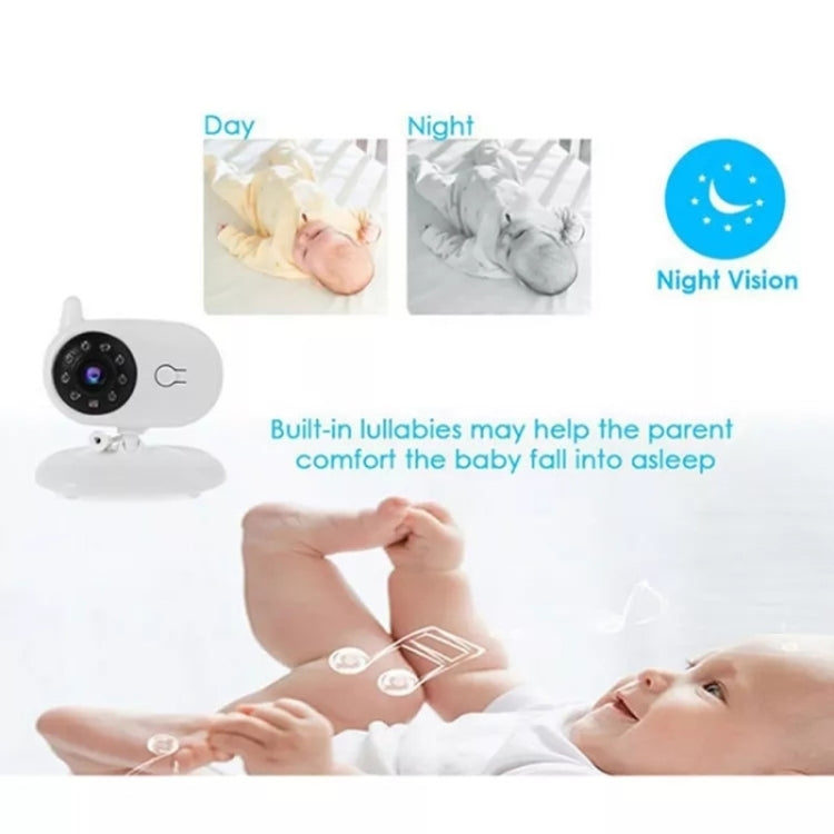 BM850 3.5 inch Wireless Video Color Baby Monitor Night Vision Temperature Monitor(US Plug)