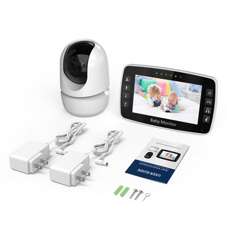 SM43A 4.3inch Color Display Night Vision Smart Zoom Baby Monitor Camera(US Plug)