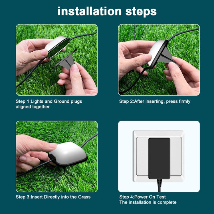 CP01 Outdoor WIFI Smart APP Control Garden Lamp Music Sync Outdoor Ground Lights(EU Plug)