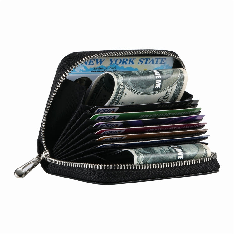 For AirTag Zipper Wallet Protective Cover Case(Matte Black)