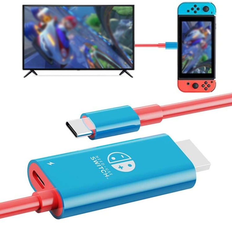 ENKAY ENK-CB136 6.6Ft. Type-C to HDMI Conversion Cable for Switch 4K HD Projection TV