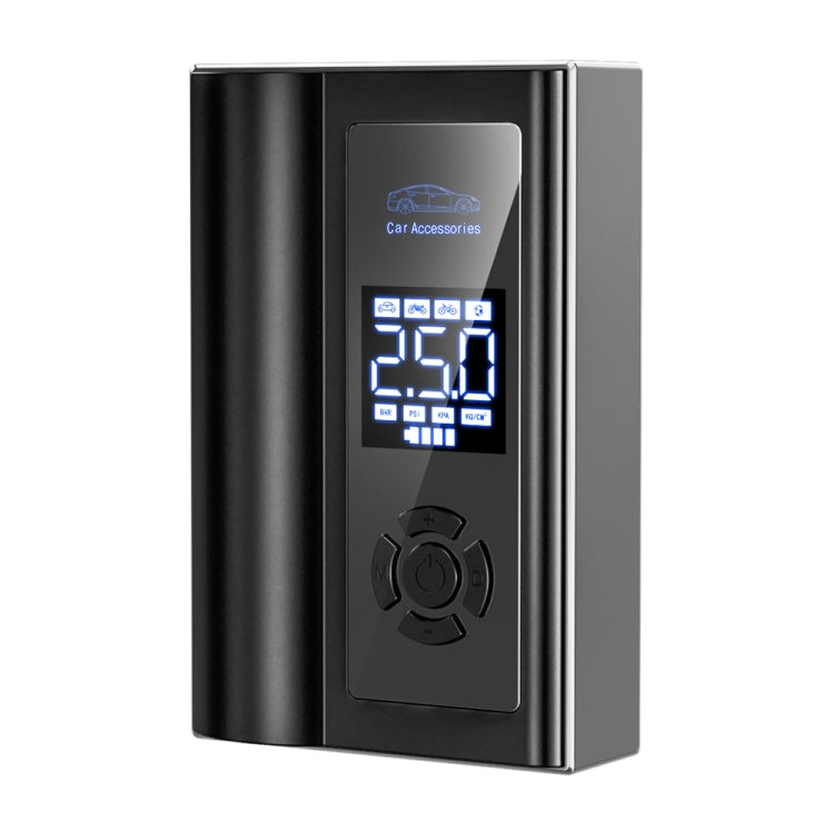 Ai8 Portable Multifunctional LCD Screen Emergency Power Supply 12V Car Start Air Pump(Black)
