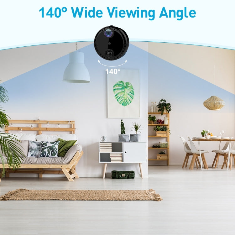 R10 4K HD Night Vision Cell Phone Remote Camera WiFi Webcam Home Network Monitor Camera(White)