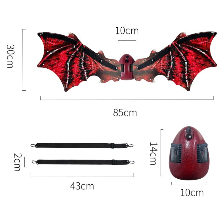 Rockwoo R02 Electric Dinosaur Wings with Lighting and Music(Red)