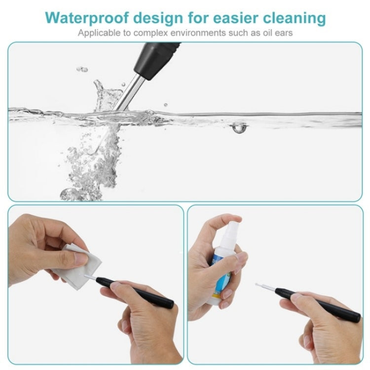 W1 Smart WiFi Ear Pick Cleaning Kit Ear Wax Removal Tool with LED Light(White)