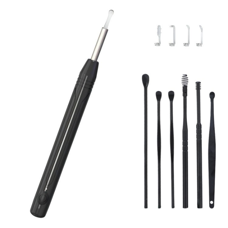 W1 Smart WiFi Ear Pick Cleaning Kit Ear Wax Removal Tool with LED Light(White)