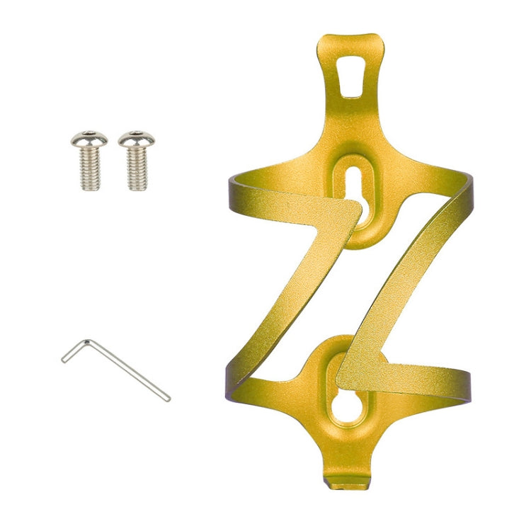 Without Rotation Base JUNSUNMAY Bike Cup Holder Cages Bicycle Water Bottle Aluminum Alloy Bracket(Golden)