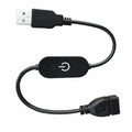 JUNSUNMAY USB LED Touch Inline Dimmer Switch Controller for Single Color, Length 30cm(Black)