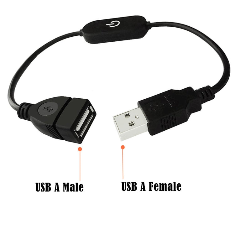 JUNSUNMAY USB LED Touch Inline Dimmer Switch Controller for Single Color, Length 30cm(White)
