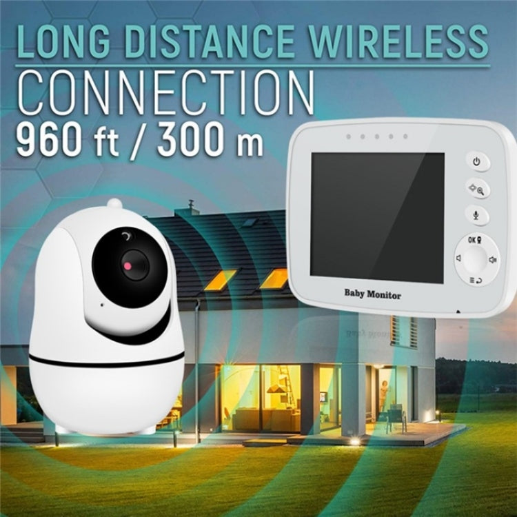 SM32PTA Two-Way Audio Night Vision Surveillance Camera 3.5 inch Baby Monitor(AU Plug)