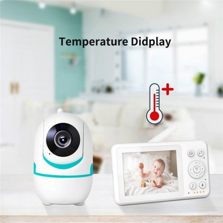 D031 2 Way Voice Built-in Lullabies Home Baby Security Camera 3.2-inch LCD Baby Monitor(UK Plug)