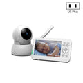 Infrared Night Vision Two-way Intercom Baby Monitor 5-inch Wireless Digital Monitor(US Plug)