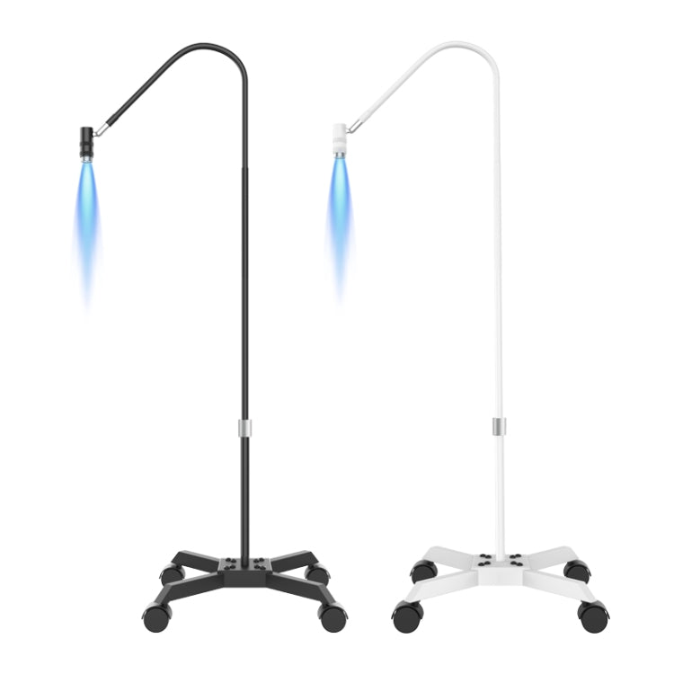 HD-AL20 Aluminum Alloy Beauty UV Lamp for Eyelash Extensions Nail Salon Foot Pedal Control(White)