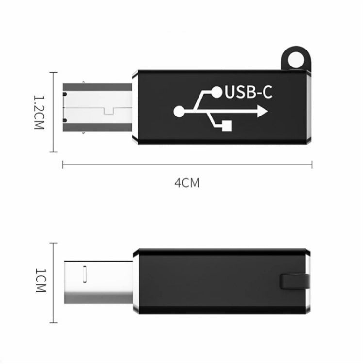 ADS-618 USB-C / Type-C Female to MIDI Male Electric Piano Printer Scanner Adapter(Silver)