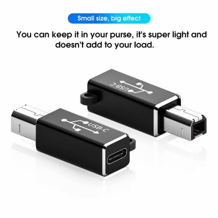ADS-618 USB-C / Type-C Female to MIDI Male Electric Piano Printer Scanner Adapter(Black)