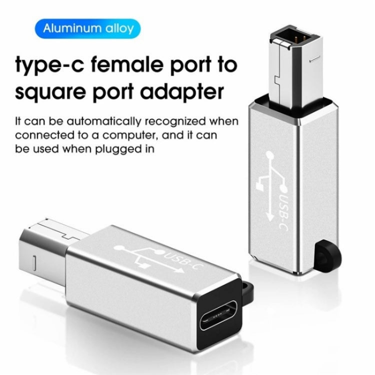 ADS-618 USB-C / Type-C Female to MIDI Male Electric Piano Printer Scanner Adapter(Grey)