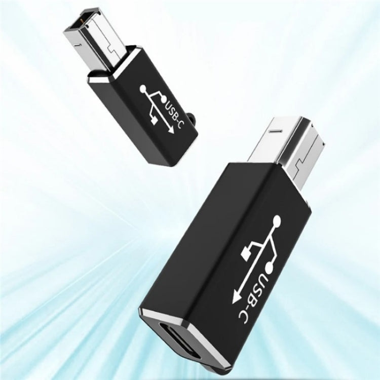 ADS-618 USB-C / Type-C Female to MIDI Male Electric Piano Printer Scanner Adapter(Silver)