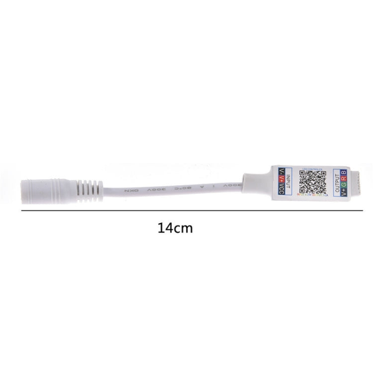 Mini RGB Bluetooth Controller Light Strip Controller For RGB LED Strip DC5V 12V 24V(Black)