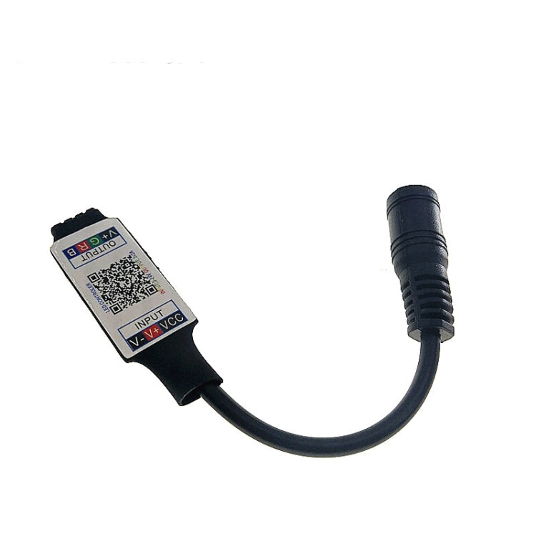 Mini RGB Bluetooth Controller Light Strip Controller For RGB LED Strip DC5V 12V 24V(Black)