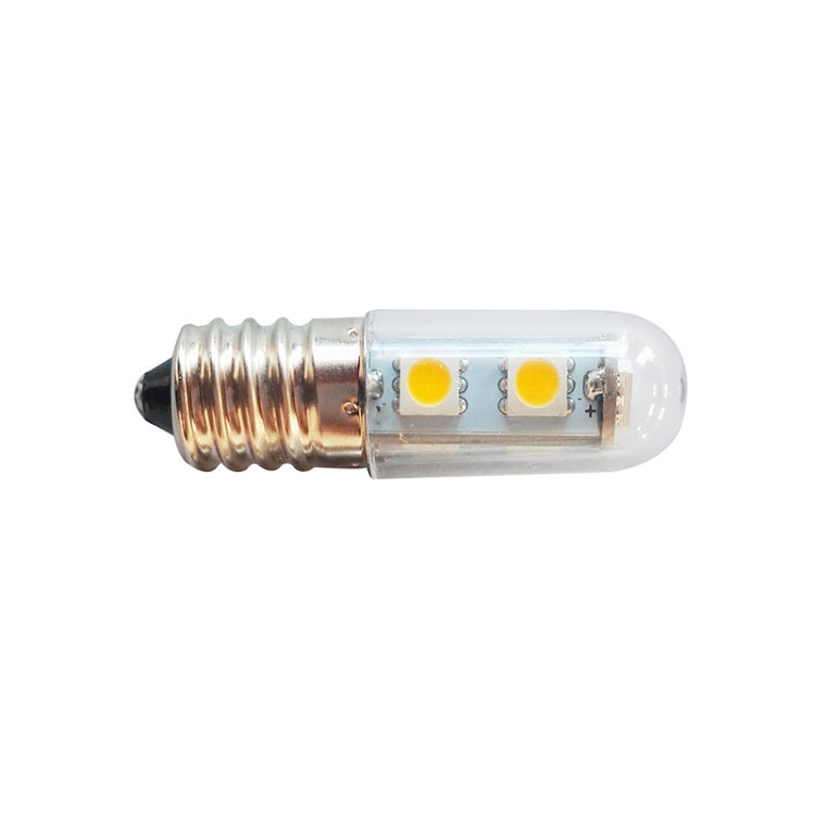 E14 screw light LED refrigerator light bulb 1W 220V AC 7 light SMD 5050 ampere LED light refrigerator home(Cool White)