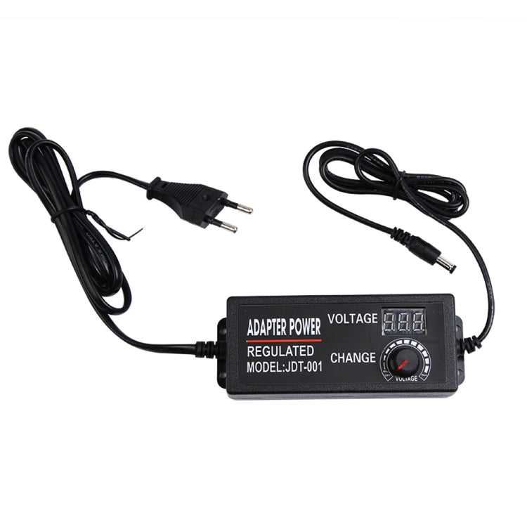 AC To DC Adjustable Voltage Power Adapter Universal Power Supply Display Screen Power Switching Charger EU, Output Voltage:3-12-5A