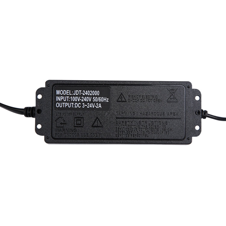 AC To DC Adjustable Voltage Power Adapter Universal Power Supply Display Screen Power Switching Charger EU, Output Voltage:3-12-5A