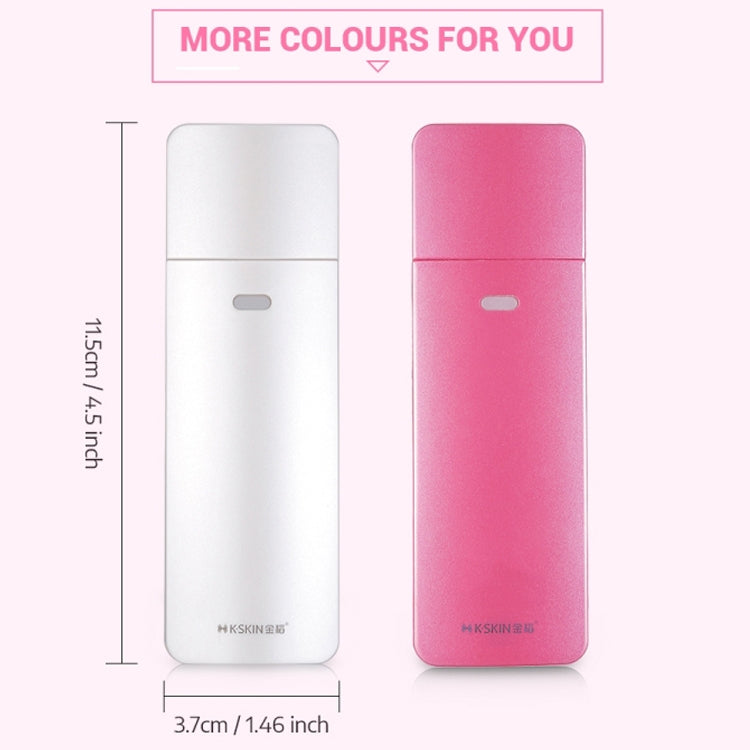 K-SKIN KD777 Nano Cool Facial Sprayer Handheld Portable Skincare Humidifier Skin Care Automatic Alcohol Sprayer(White)