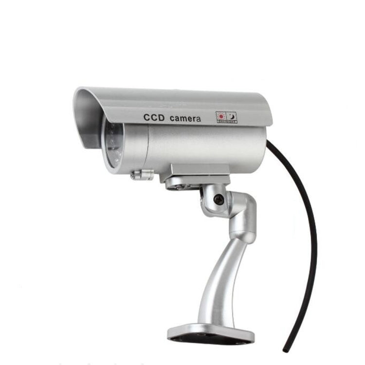 IP66 Waterproof Dummy CCTV Camera With Flashing LED For Realistic Looking for Security Alarm(black)