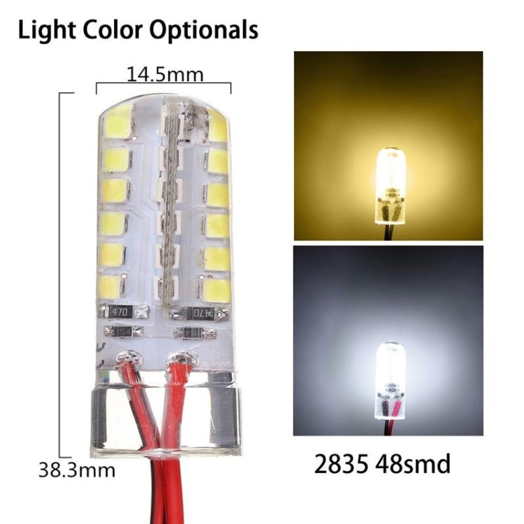 3W 48 LEDs SMD 2835 500LM Boat Fishing Lighting Attract Fish Underwater Night Lights(Cool White)