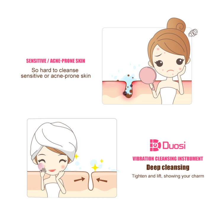 2 in 1 Electric Facial Cleansing Brush Waterproof face Skin   Cleansing Massager Silicone Vibration Scrubber Pore   Clear Blackhead Remover