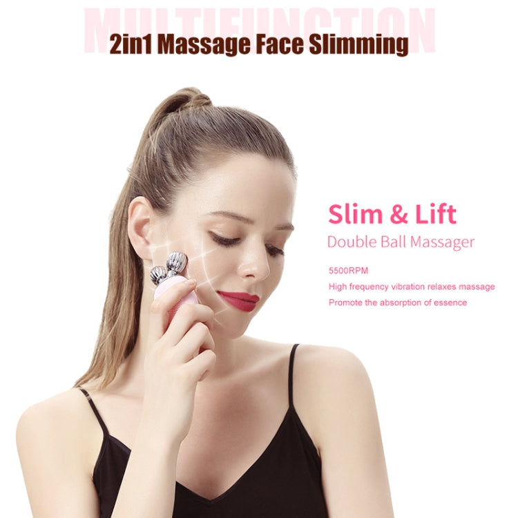 2 in 1 Electric Facial Cleansing Brush Waterproof face Skin   Cleansing Massager Silicone Vibration Scrubber Pore   Clear Blackhead Remover